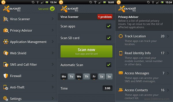 Avast Mobile Security and AntiVirus